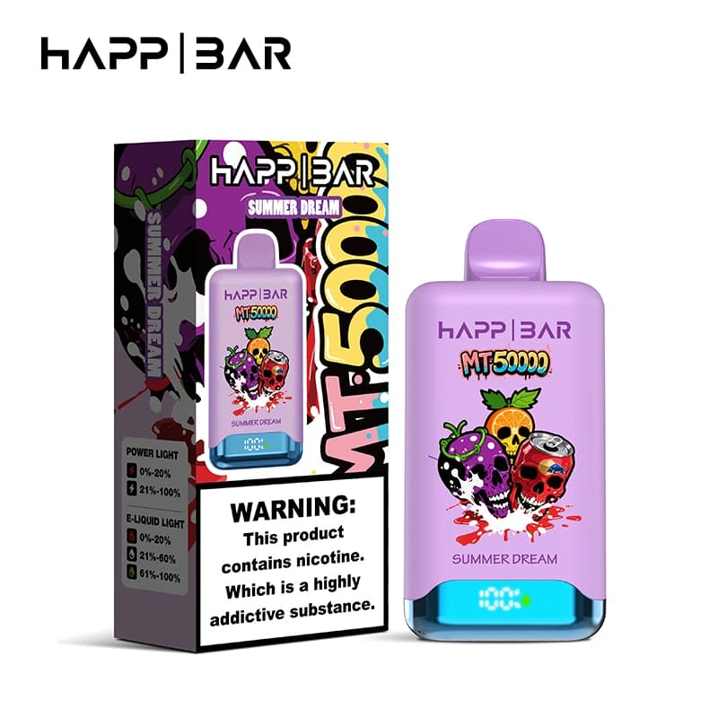 mt50000-mesh-spole-engångsvape-eu-lager HAPP BAR MT50000 uppladdningsbar engångsvape med ett 650mAh batteri, mesh-spole och rik smakprestanda.