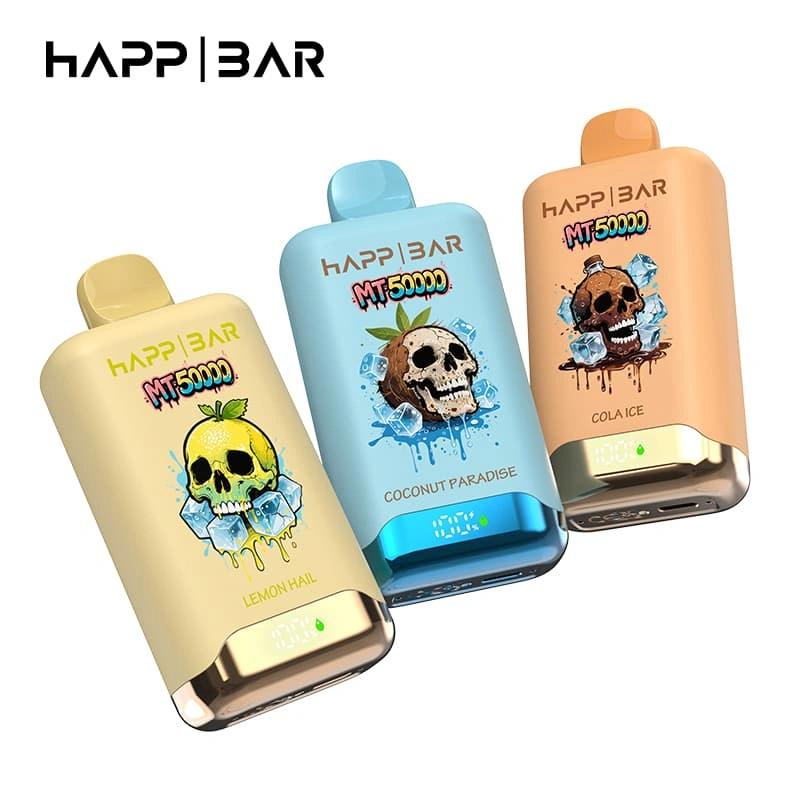mt50000-nicotine-salt-vape-fabrik-direkt-leverans HAPP BAR MT50000 nikotinsalt-engångsvape tillgänglig i 20mg och 50mg alternativ med fabrik i direktleverans.