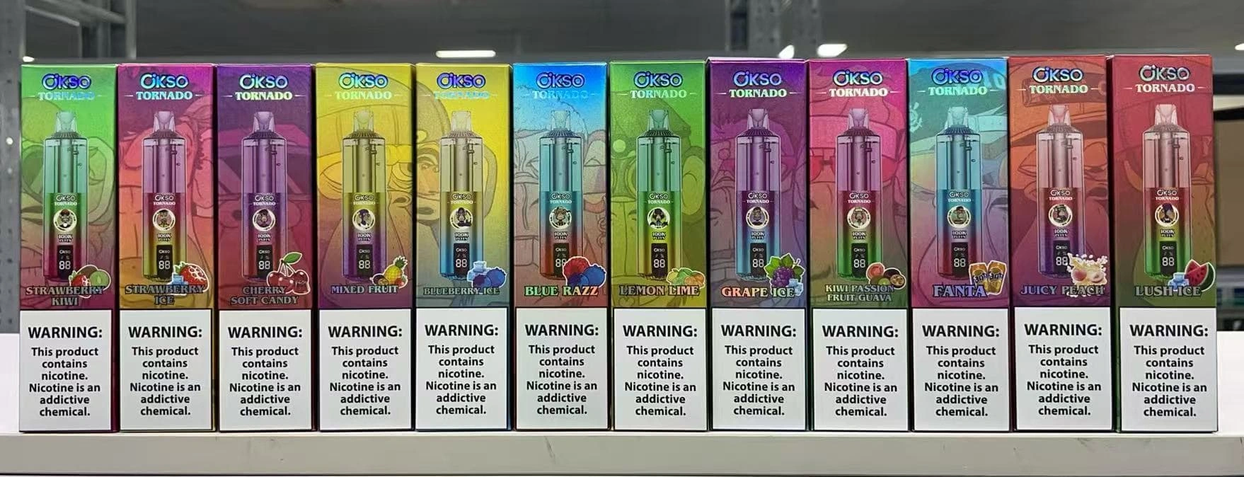 okso-tornado-100k-disposable-vape-europe-warehouse-supplier OKSO Tornado 100K egyszer használatos vape elérhető a lengyel raktárból különböző ízekkel.