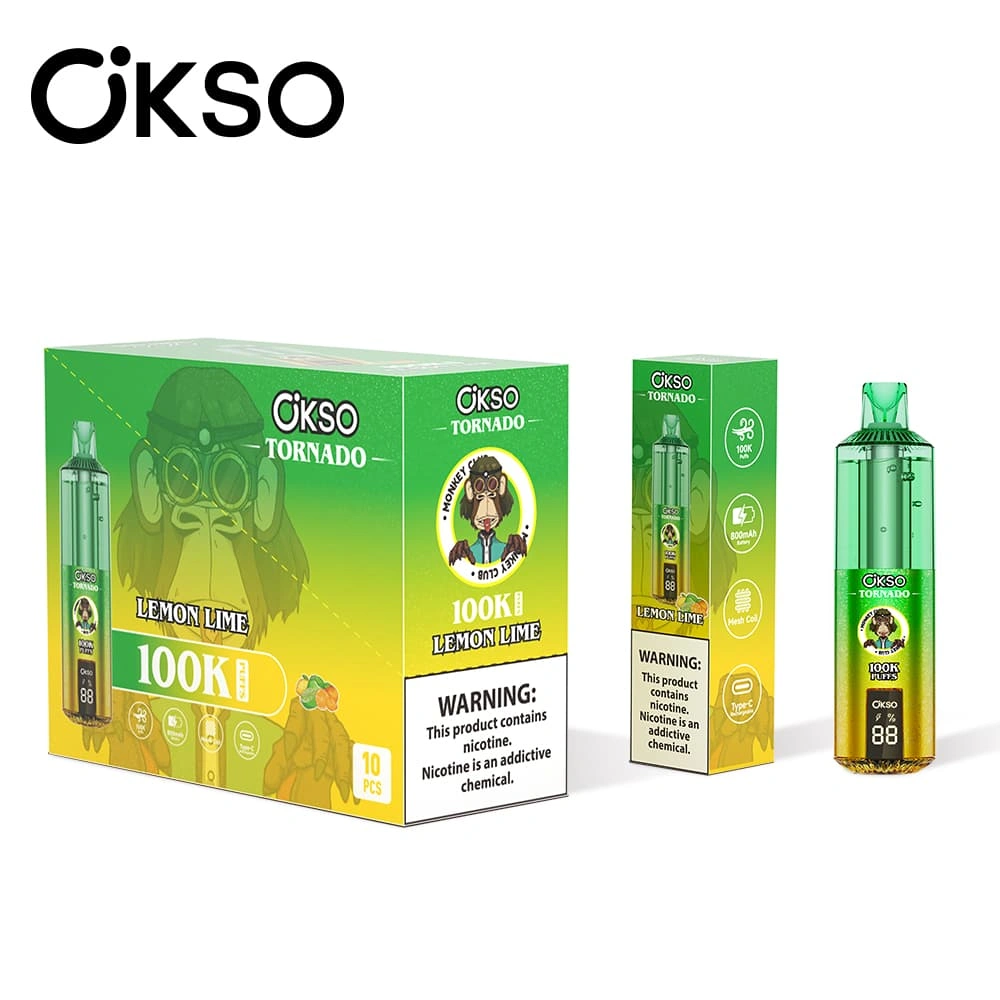 okso-tornado-100k-vape-bulk-supplier OKSO Tornado 100K eldobható vape Európa raktárban készleten, több ízválasztékkal.