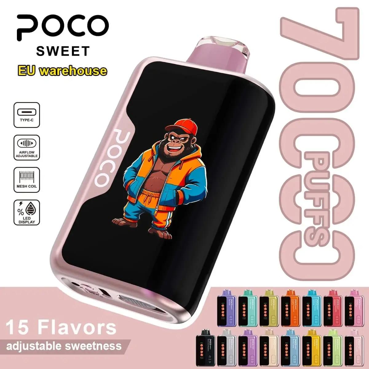 poco-70000-puffs-fruit-vape Długotrwały POCO Słodki jednorazowy vape z do 70000 pufów