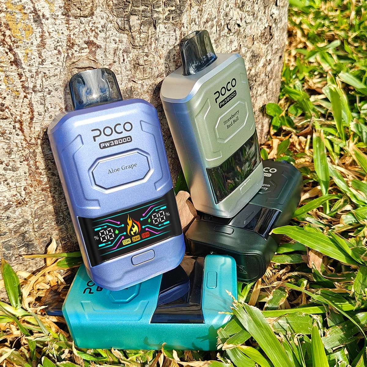 poco-pw38000充電式電子タバコ屋外ディスプレイ POCO PW38000使い捨てベイプのフレーバー完全コレクション、卸売販売用