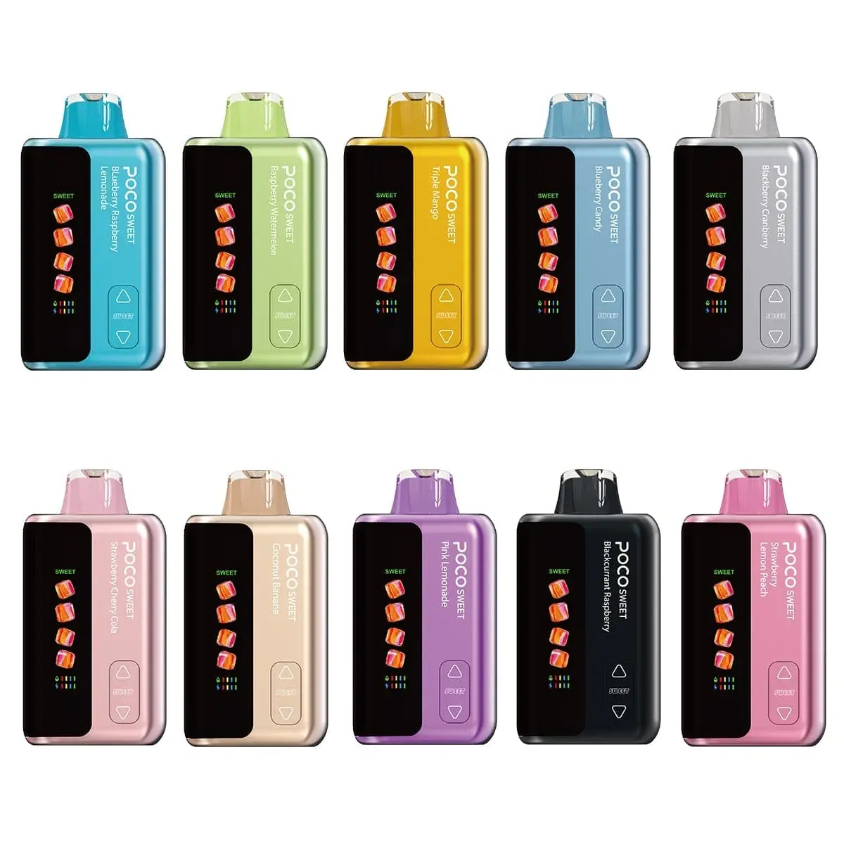 poco-słodki-70000-pufów-wyroby-jednorazowe-vape POCO Słodki mesh coil jednorazowy vape z płynnym smakiem