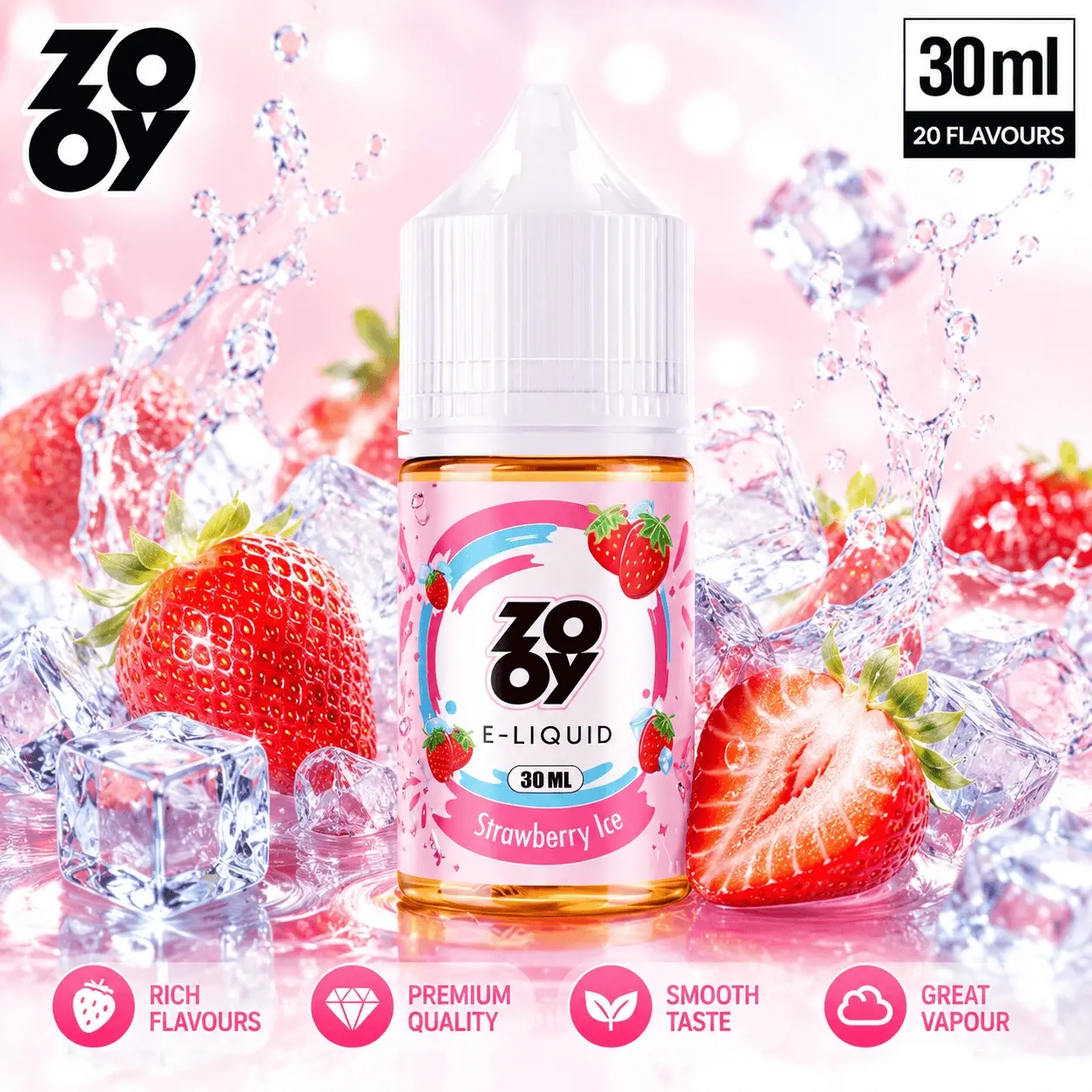 zooy-fruit-and-ice-e-liquid E-liquide ZOOY Fraise Glacée et Citron Vert