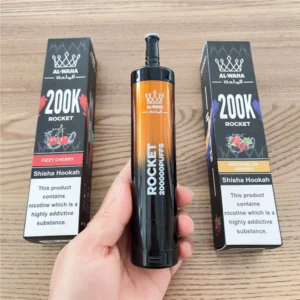 AL-WAHA Rocket high capacity 200K vape with rechargeable battery and durable disposable design