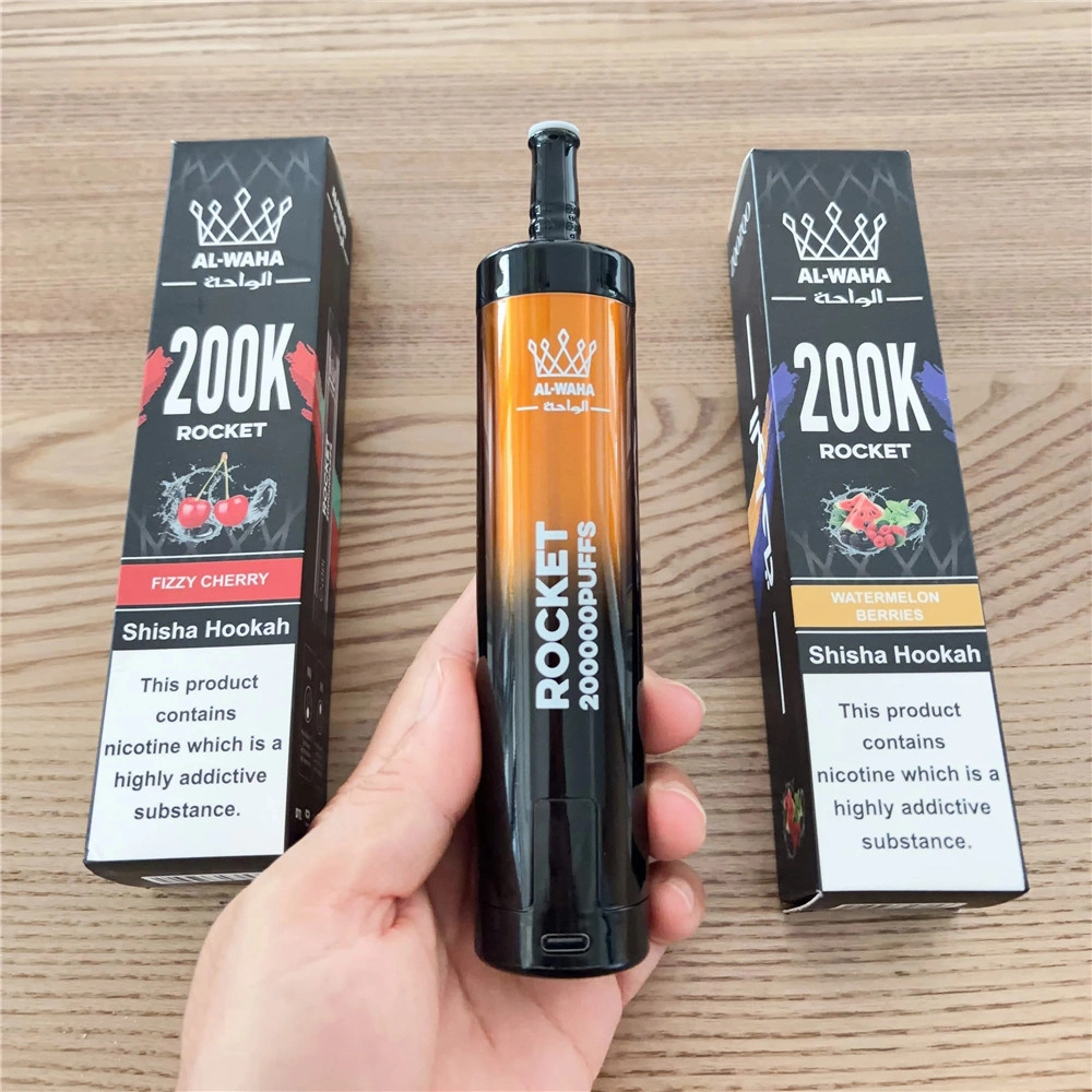 AL-WAHA Rocket 200K Big Puff Vape AL-WAHA Rocket high capacity 200K vape with rechargeable battery and durable disposable design