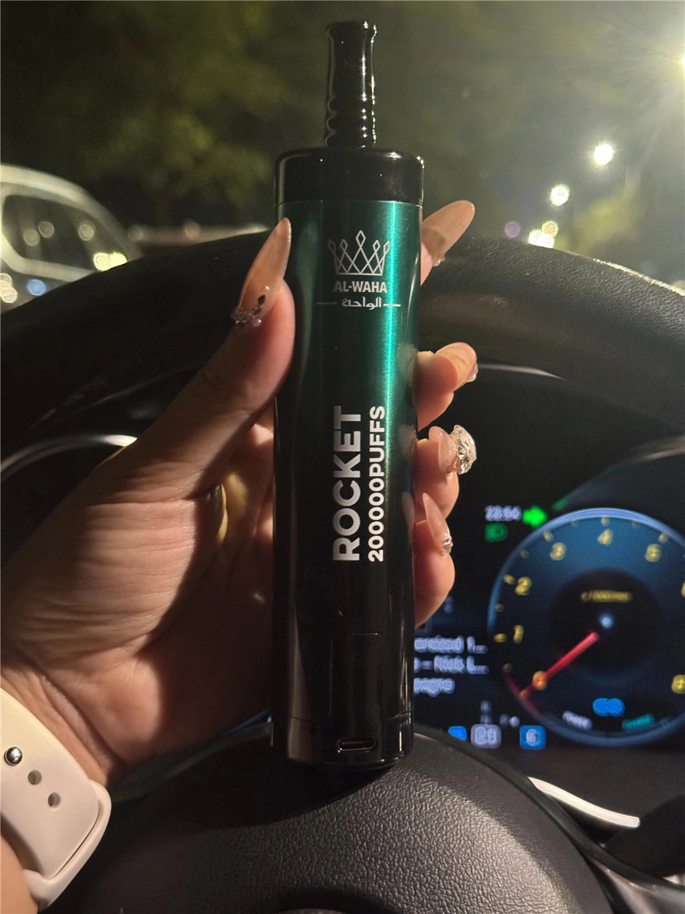 AL-WAHA Rocket 200K Disposable Vape AL-WAHA Rocket 200K disposable vape with rechargeable battery, digital display and premium shisha flavor