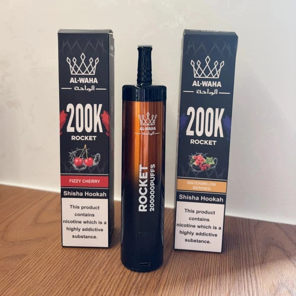 AL-WAHA Rocket 200K Mesh Coil Vape AL-WAHA Rocket 200K shisha hookah disposable vape with rich flavor and smooth vapor production