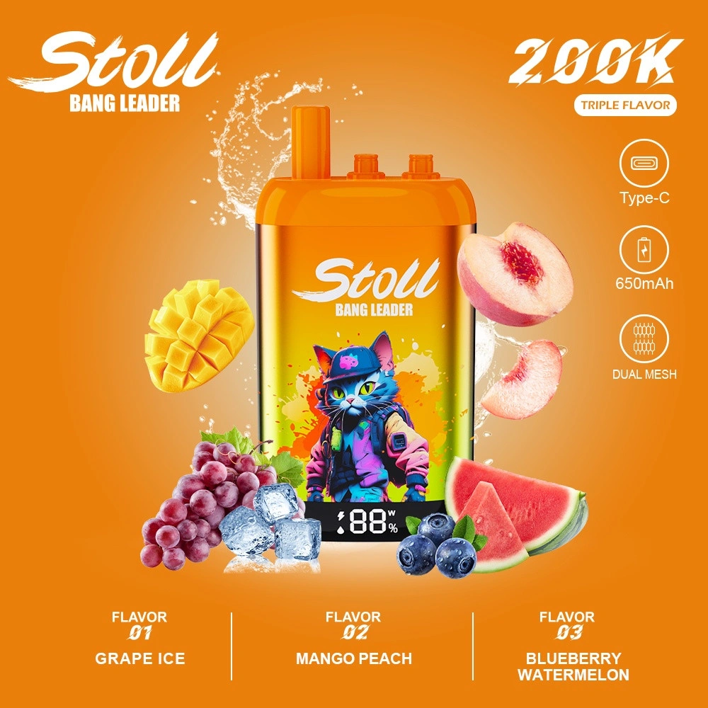 Bang Leader 200K Puffs Disposable Vape with Triple Flavors Bang Leader triple flavors vape