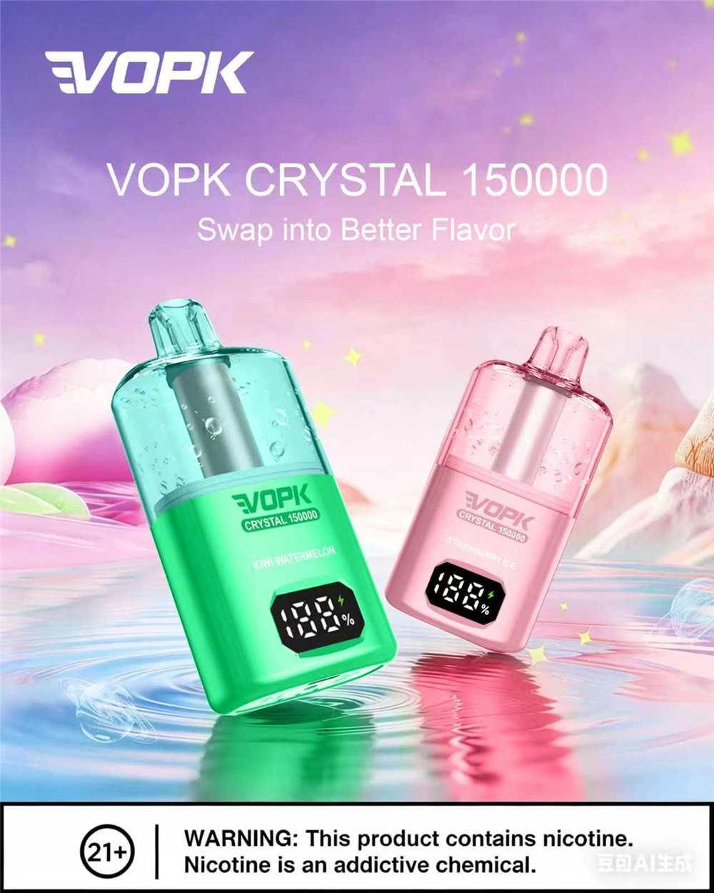 Bulk VOPK Crystal 150K Disposable Vape for European Partners VOPK Crystal disposable vape Europe