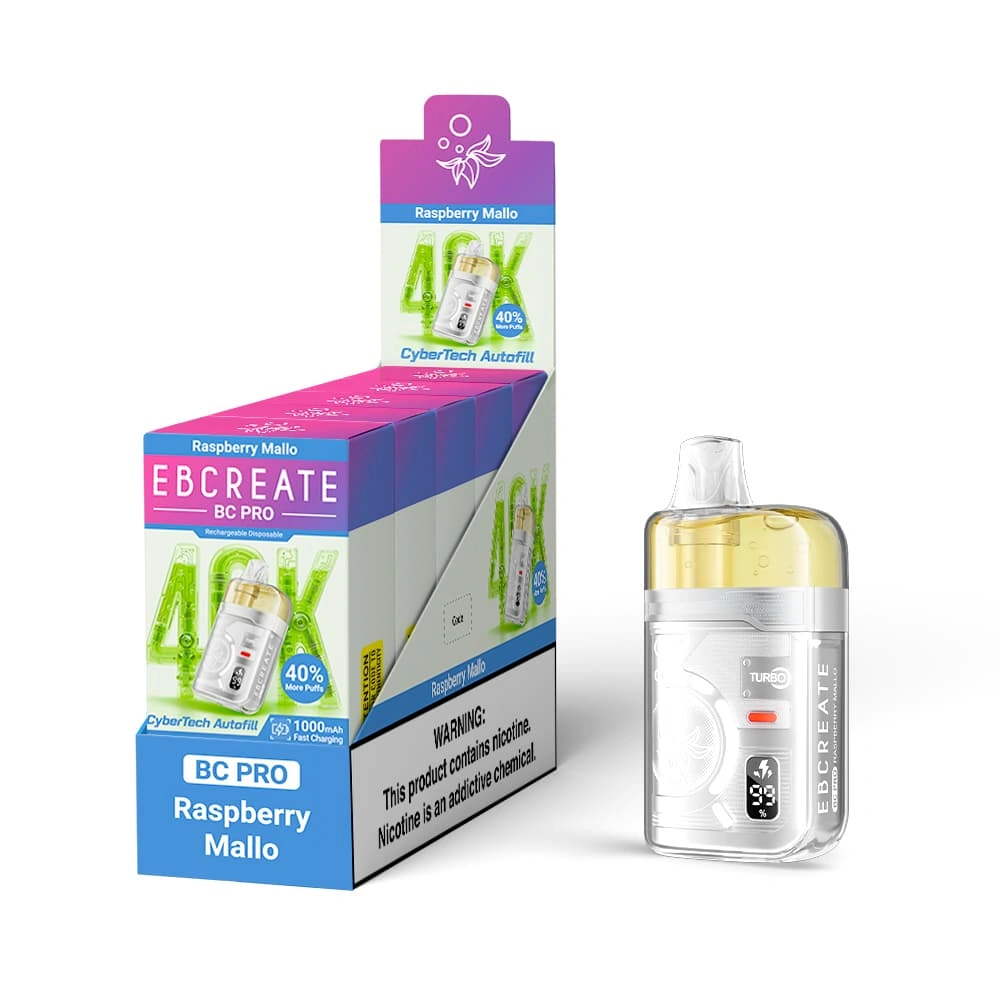 ELFBAR BC Pro 40000 Puff Disposable Vape EBCreate BC Pro 40K disposable vape with USB Type-C charging and dual mesh coil technology
