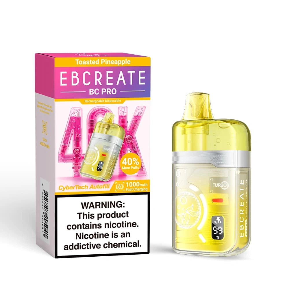 ELFBAR BC Pro 40K Rechargeable Vape EBCreate BC Pro 40K mesh coil disposable vape delivering smooth flavor and rich vapor production