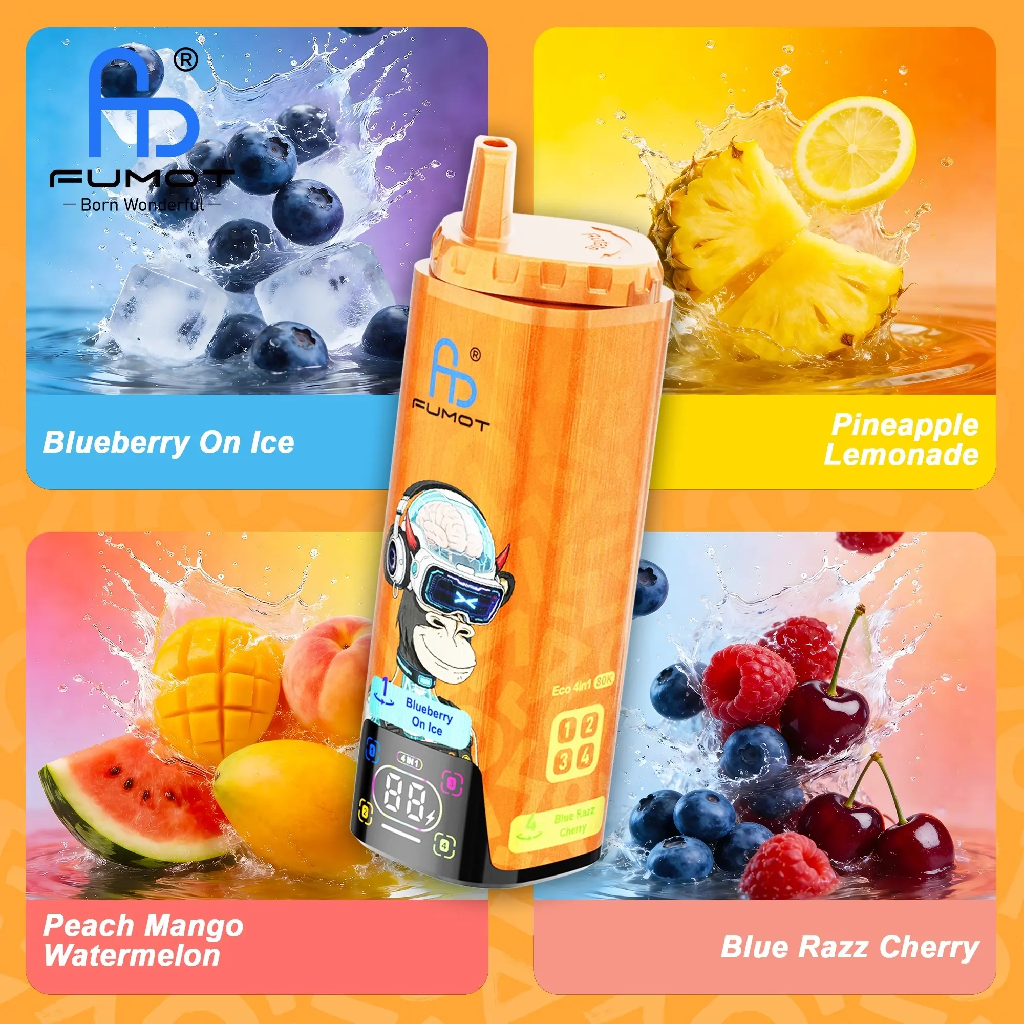 Fumot Eco 4 Pod 80000 Puff Vape Fumot Eco 4 in 1 vape