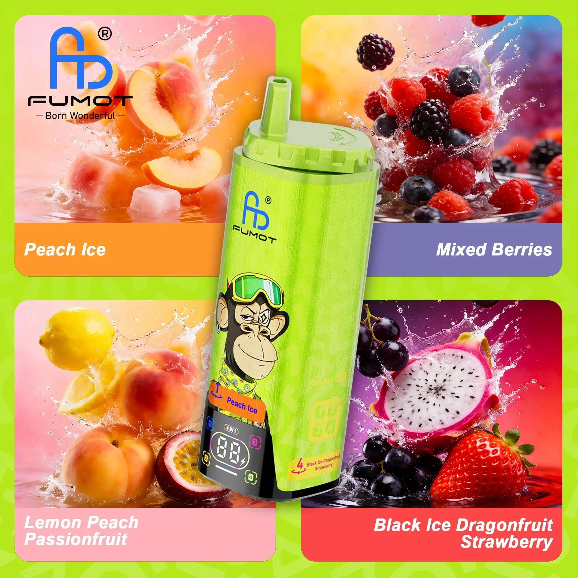 Fumot Eco 80000 Puff Rechargeable Vape Rechargeable Fumot Eco 80K vape