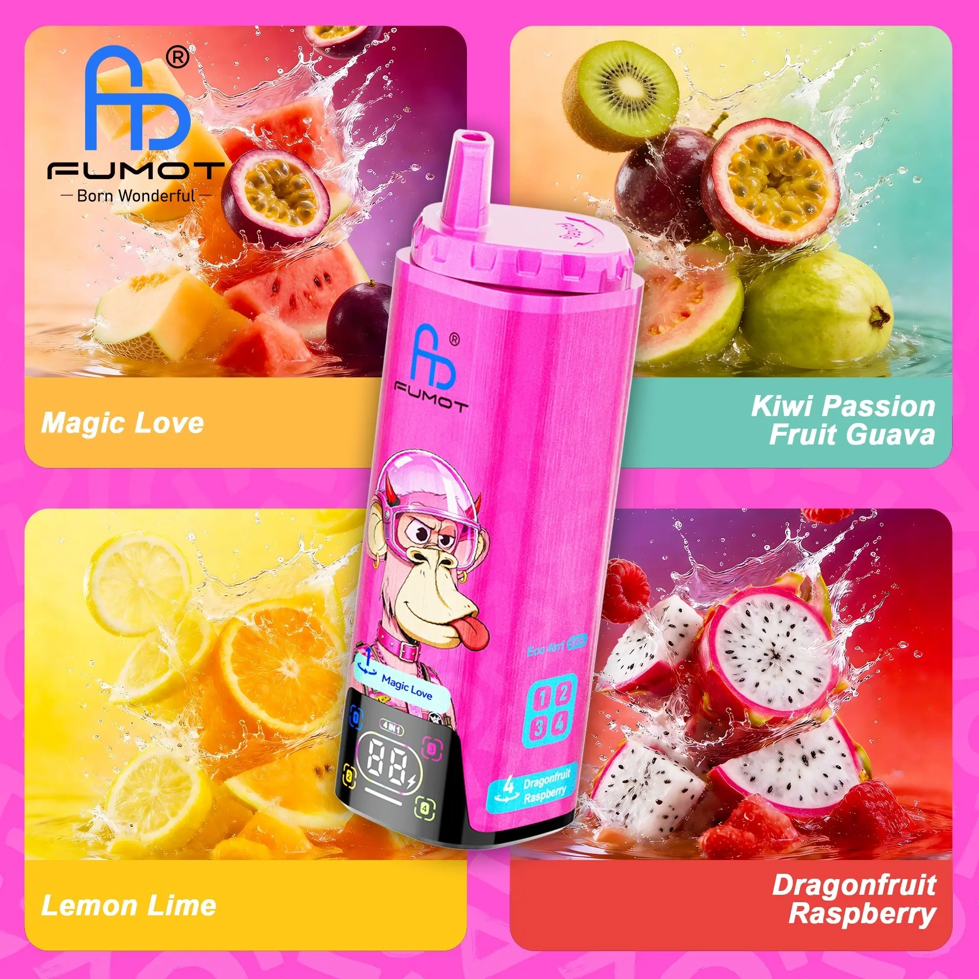 Fumot Eco 80K Disposable Vape Four in one Fumot Eco vape