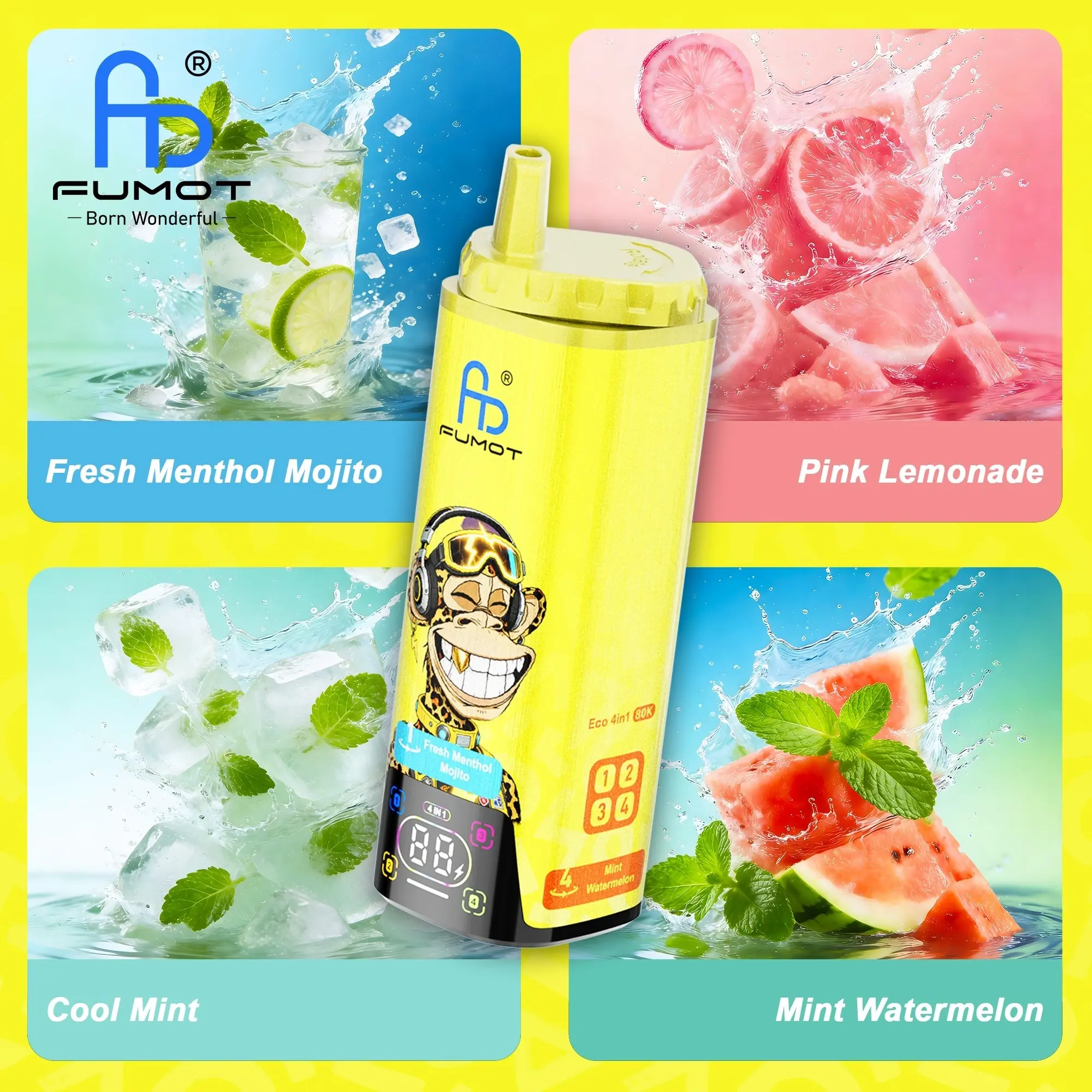 Fumot Eco Multi Flavor 80K Vape Fumot Eco 4 pod vape
