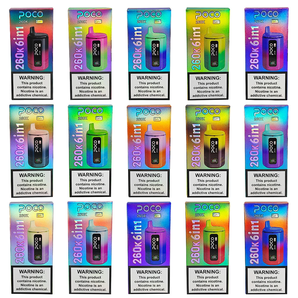 POCO 6 in 1 260K Puffs Disposable Vape with Display POCO 260K vape with display