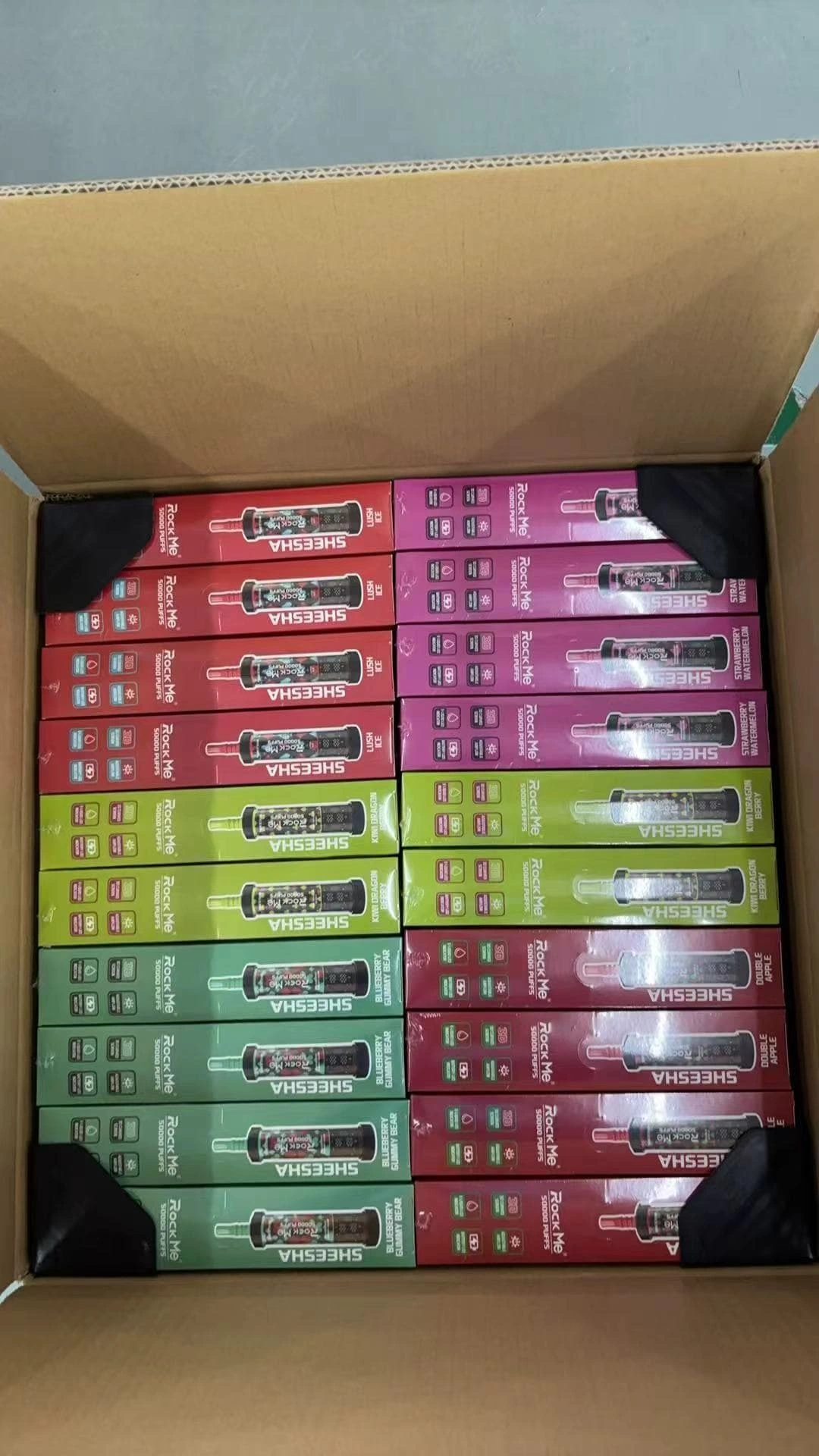 Vape de Malha de Fio Rockme Sheesha 50000 Puffs Rockme Sheesha Vape Descartável DTL 50000 Puffs