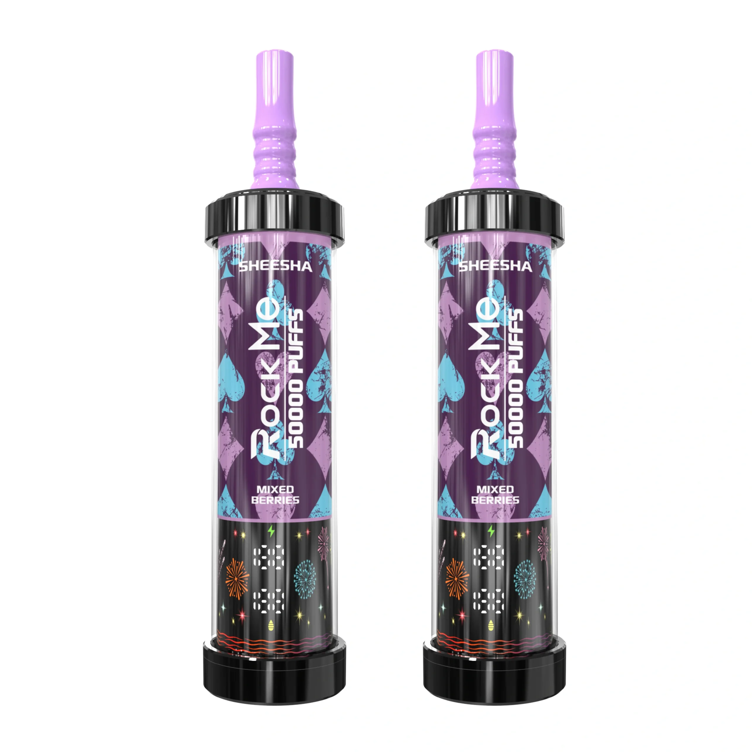 Vape descartável Sheesha Rockme 50000 Puffs Rockme Sheesha Vape Descartável com Controlo de Fluxo de Ar 50000 Puffs