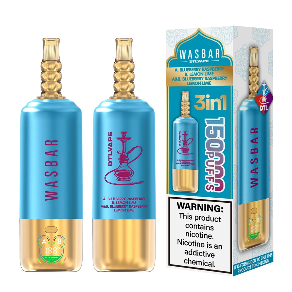WASBAR 150K Puffs Rechargeable Vape WASBAR 150K disposable vape with smart digital display