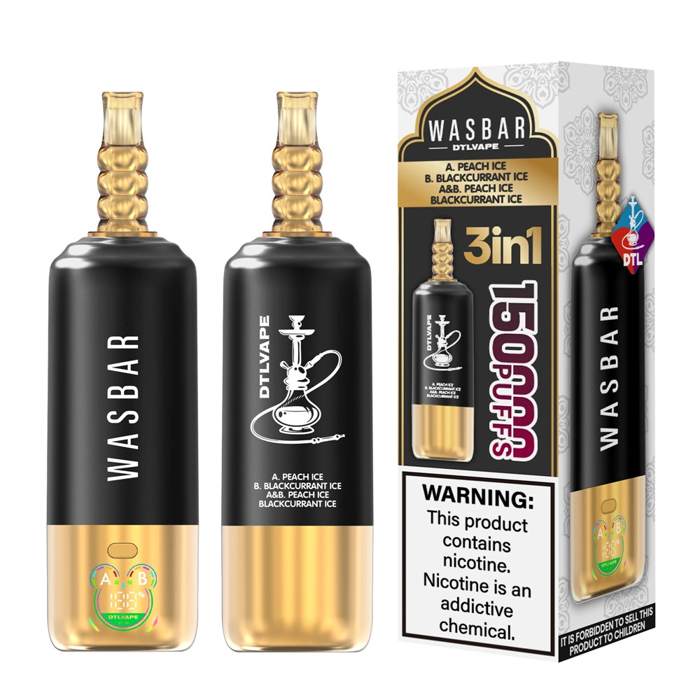 WASBAR 3 in 1 Rechargeable Disposable Vape WASBAR 3 flavor 150K Puffs vape with premium performance