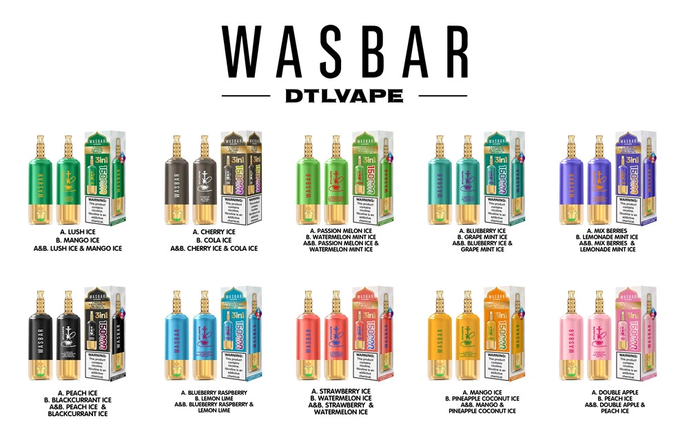 WASBAR long lasting 150K Puffs vape with smooth vapor production