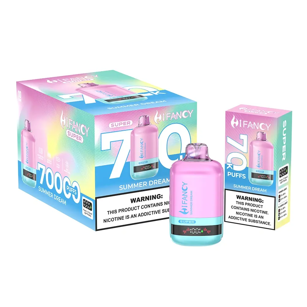 hifancy super 70k box of 10 price wholesale Authentic HIFANCY SUPER 70K manufacturer packaging box of 10 for distributors
